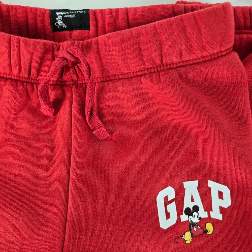 GAP x DISNEY 2024 KIDS MICKEY MODERN RED SWEAT PANT SIZE TODDLER 2 YEARS